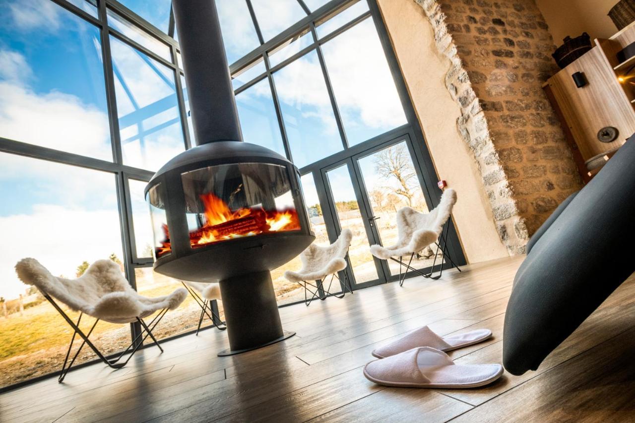 Hotel Restaurant De La Poste Et La Grange Detente, Espace Bien-Etre Châteauneuf-de-Randon Eksteriør bilde